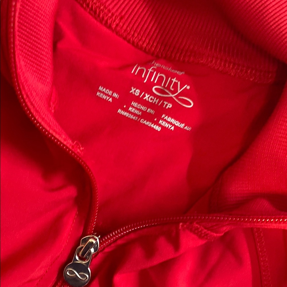Cherokee Infinity Red Scrub Jacket - image 3